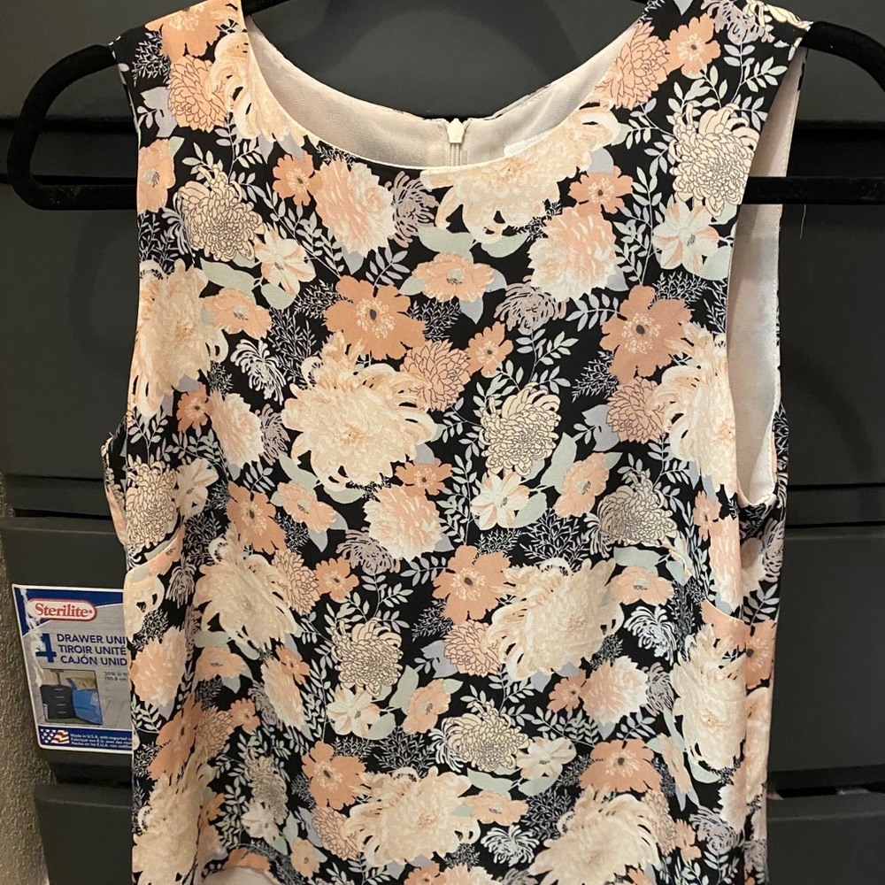 Rose and olive blouse